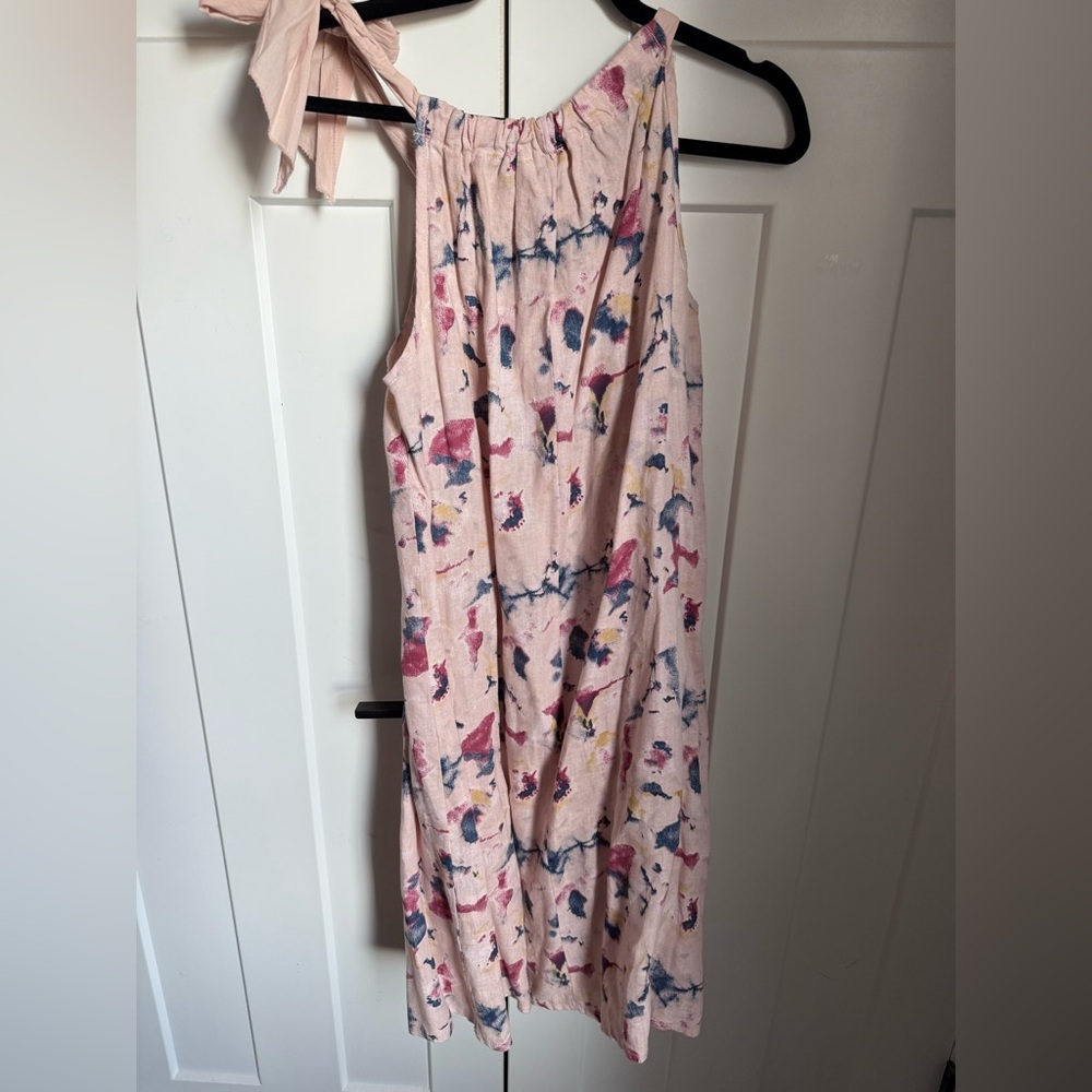 Made in Italy Bellambra 100% Linen dress in blush pink size small. - Picture 3 of 3